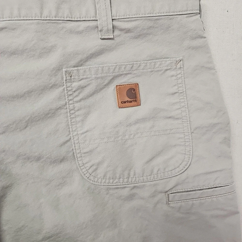Carhartt Men's 44 Tan Solid Canvas Carpenter Workwear Original Fit Shorts‎ B144